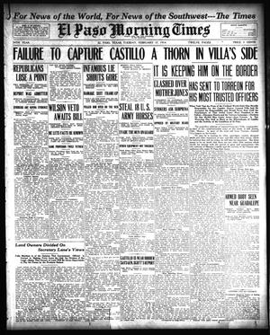 El Paso Morning Times (El Paso, Tex.), Vol. 34TH YEAR, Ed. 1, Tuesday, February 17, 1914