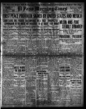 Primary view of object titled 'El Paso Morning Times (El Paso, Tex.), Vol. 34TH YEAR, Ed. 1, Saturday, June 13, 1914'.