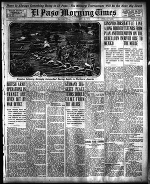 Primary view of object titled 'El Paso Morning Times (El Paso, Tex.), Vol. 35TH YEAR, Ed. 1, Friday, September 18, 1914'.