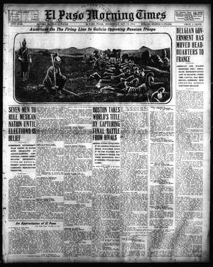 El Paso Morning Times (El Paso, Tex.), Vol. 35TH YEAR, Ed. 1, Wednesday, October 14, 1914