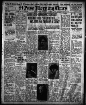 Primary view of object titled 'El Paso Morning Times (El Paso, Tex.), Vol. 35TH YEAR, Ed. 1, Wednesday, October 28, 1914'.