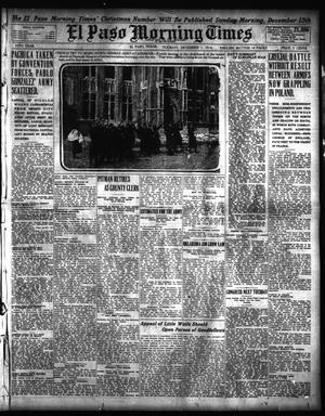 El Paso Morning Times (El Paso, Tex.), Vol. 35TH YEAR, Ed. 1, Tuesday, December 1, 1914