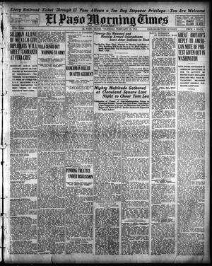 Primary view of object titled 'El Paso Morning Times (El Paso, Tex.), Vol. 35TH YEAR, Ed. 1, Thursday, February 18, 1915'.