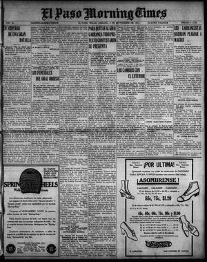 El Paso Morning Times (El Paso, Tex.), Vol. 36TH YEAR, Ed. 1, Saturday, September 4, 1915