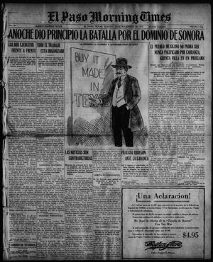 El Paso Morning Times (El Paso, Tex.), Vol. 36TH YEAR, Ed. 1, Saturday, November 20, 1915