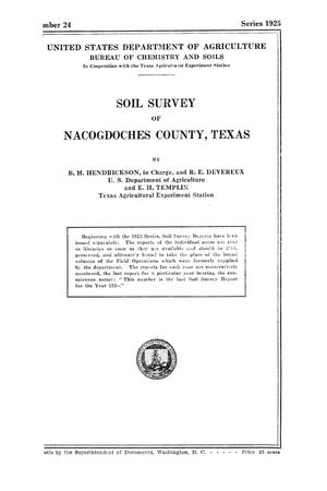 Primary view of object titled 'Soil Survey of Nacogdoches County, Texas'.