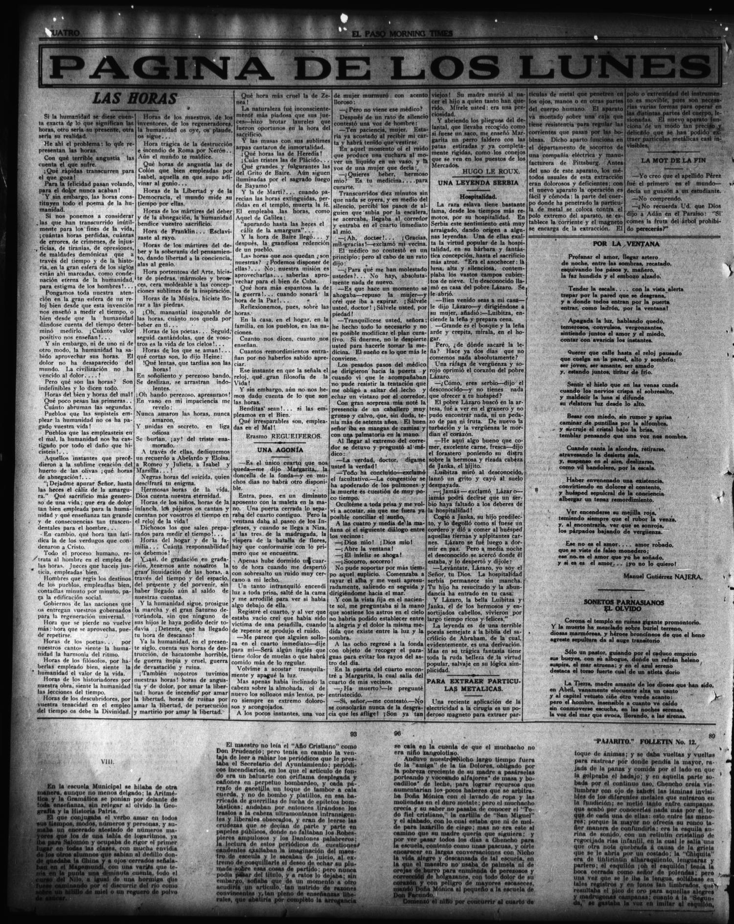 El Paso Morning Times (El Paso, Tex.), Vol. 36TH YEAR, Ed. 1, Monday, February 14, 1916
                                                
                                                    [Sequence #]: 4 of 4
                                                