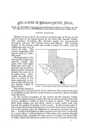 Primary view of object titled 'Soil survey of Hidalgo County, Texas'.
