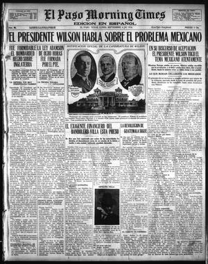 El Paso Morning Times (El Paso, Tex.), Vol. 36TH YEAR, Ed. 1, Monday, September 4, 1916