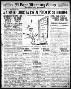 El Paso Morning Times (El Paso, Tex.), Vol. 36TH YEAR, Ed. 1, Monday, September 11, 1916