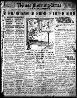 El Paso Morning Times (El Paso, Tex.), Vol. 36TH YEAR, Ed. 1, Wednesday, November 1, 1916