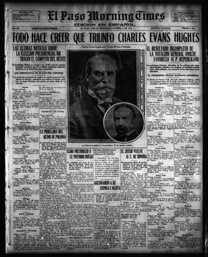 El Paso Morning Times (El Paso, Tex.), Vol. 36TH YEAR, Ed. 1, Wednesday, November 8, 1916