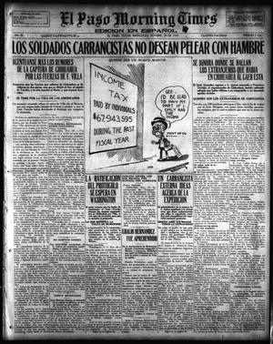 El Paso Morning Times (El Paso, Tex.), Vol. 36TH YEAR, Ed. 1, Wednesday, November 29, 1916