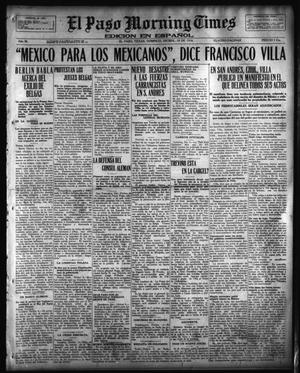 El Paso Morning Times (El Paso, Tex.), Vol. 36TH YEAR, Ed. 1, Sunday, December 10, 1916