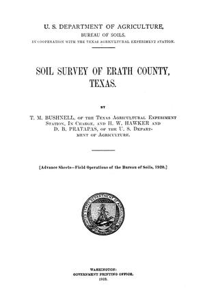 Primary view of object titled 'Soil survey of Erath County, Texas'.