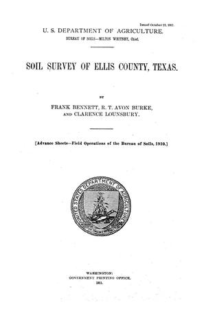 Primary view of object titled 'Soil survey of Ellis County, Texas'.