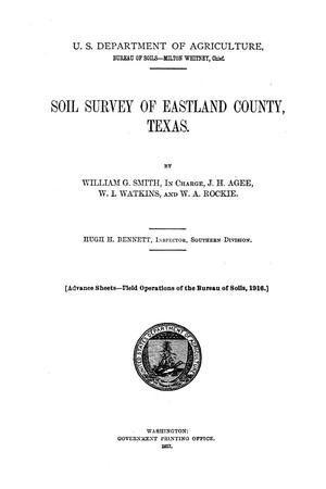 Primary view of object titled 'Soil survey of Eastland County, Texas'.