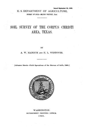 Primary view of object titled 'Soil survey of the Corpus Christi area, Texas'.
