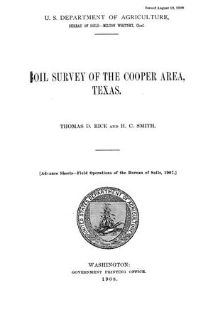Soil Survey of the Cooper Area, Texas