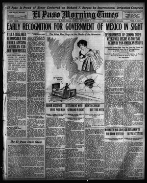 Primary view of object titled 'El Paso Morning Times (El Paso, Tex.), Vol. 36TH YEAR, Ed. 1, Sunday, September 19, 1915'.