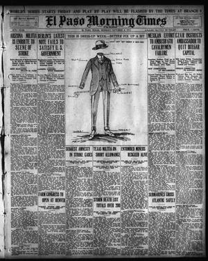 Primary view of object titled 'El Paso Morning Times (El Paso, Tex.), Vol. 36TH YEAR, Ed. 1, Monday, October 4, 1915'.