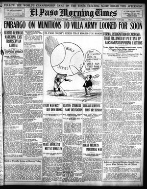 El Paso Morning Times (El Paso, Tex.), Vol. 36TH YEAR, Ed. 1, Monday, October 11, 1915
