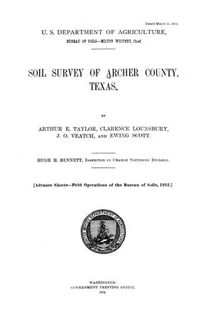 Primary view of object titled 'Soil Survey of Archer County, Texas'.