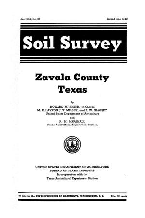 Primary view of object titled 'Soil Survey, Zavala County, Texas'.