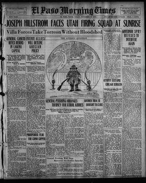 Primary view of object titled 'El Paso Morning Times (El Paso, Tex.), Vol. 36TH YEAR, Ed. 1, Friday, November 19, 1915'.