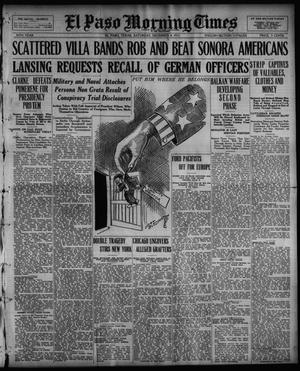 El Paso Morning Times (El Paso, Tex.), Vol. 36TH YEAR, Ed. 1, Saturday, December 4, 1915