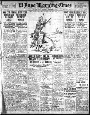 El Paso Morning Times (El Paso, Tex.), Vol. 37TH YEAR, Ed. 1, Thursday, September 7, 1916