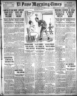 El Paso Morning Times (El Paso, Tex.), Vol. 37TH YEAR, Ed. 1, Sunday, September 10, 1916