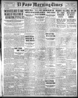 El Paso Morning Times (El Paso, Tex.), Vol. 37TH YEAR, Ed. 1, Tuesday, October 3, 1916