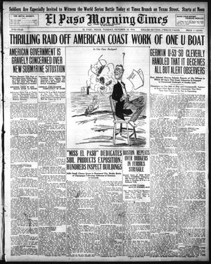 El Paso Morning Times (El Paso, Tex.), Vol. 37TH YEAR, Ed. 1, Tuesday, October 10, 1916