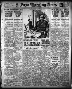 Primary view of object titled 'El Paso Morning Times (El Paso, Tex.), Vol. 37TH YEAR, Ed. 1, Sunday, December 10, 1916'.