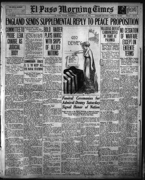 El Paso Morning Times (El Paso, Tex.), Vol. 37TH YEAR, Ed. 1, Thursday, January 18, 1917