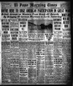 El Paso Morning Times (El Paso, Tex.), Vol. 37TH YEAR, Ed. 1, Wednesday, April 25, 1917