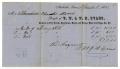 Thumbnail image of item number 1 in: '[Receipt from T. W. and W. H. Evans to Charles Moore, September 8, 1852]'.