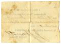 Thumbnail image of item number 2 in: '[Military Pass for Ziza Moore, August 14, 1863]'.