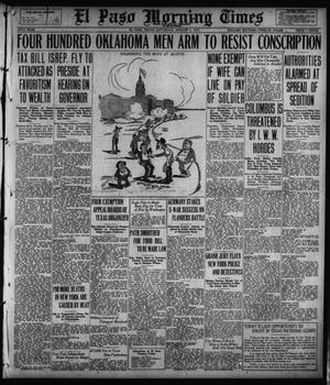 El Paso Morning Times (El Paso, Tex.), Vol. 37TH YEAR, Ed. 2, Saturday, August 4, 1917