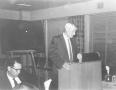 Photograph: Former Colleyville Mayor E.R. Eudaly Conducting Town Hall Meeting