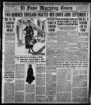 El Paso Morning Times (El Paso, Tex.), Vol. 37TH YEAR, Ed. 2, Thursday, August 9, 1917