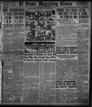 El Paso Morning Times (El Paso, Tex.), Vol. 37TH YEAR, Ed. 2, Friday, August 10, 1917