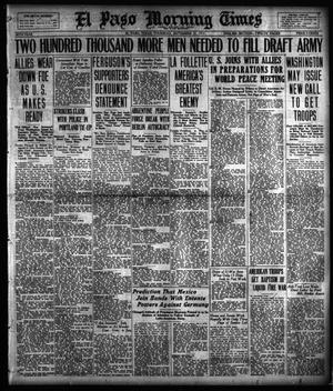 El Paso Morning Times (El Paso, Tex.), Vol. 38TH YEAR, Ed. 1, Thursday, September 27, 1917