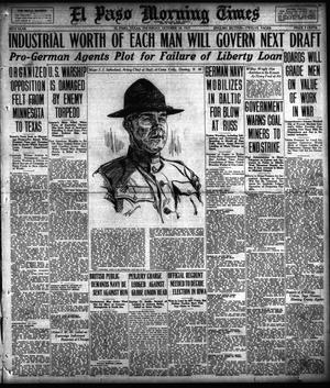 El Paso Morning Times (El Paso, Tex.), Vol. 38TH YEAR, Ed. 1, Thursday, October 18, 1917