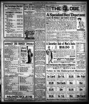 El Paso Morning Times El Paso Tex Vol 38th Year Ed 1 Saturday October 1917 Page 3 Of 12 The Portal To Texas History
