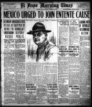 El Paso Morning Times (El Paso, Tex.), Vol. 38TH YEAR, Ed. 2, Monday, October 22, 1917
