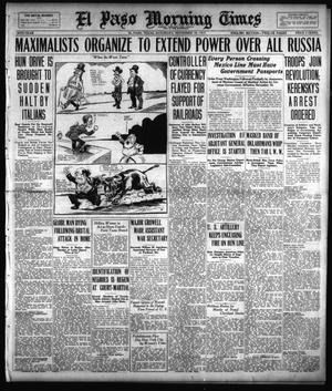 El Paso Morning Times (El Paso, Tex.), Vol. 38TH YEAR, Ed. 1, Saturday, November 10, 1917