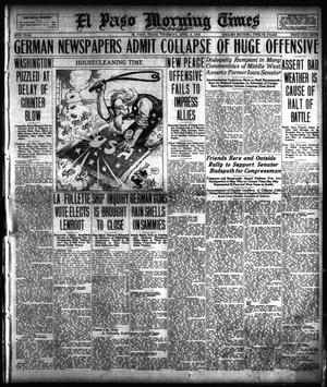 El Paso Morning Times (El Paso, Tex.), Vol. 38TH YEAR, Ed. 1, Thursday, April 4, 1918