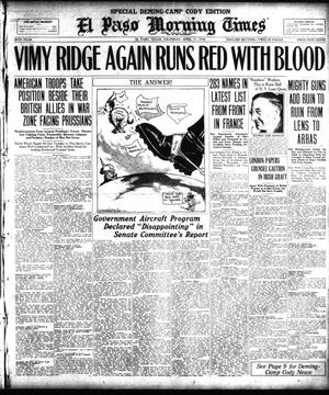 El Paso Morning Times (El Paso, Tex.), Vol. 38TH YEAR, Ed. 2, Thursday, April 11, 1918